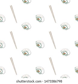 sushi sashimi japan food graphic object pattern background