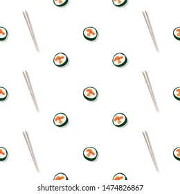 sushi sashimi japan food graphic object pattern background