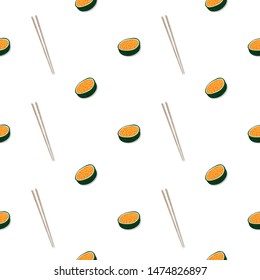 sushi sashimi japan food graphic object pattern background