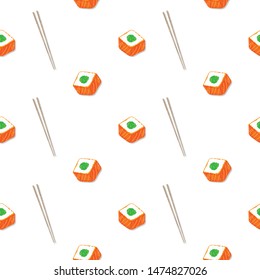 sushi sashimi japan food graphic object pattern background