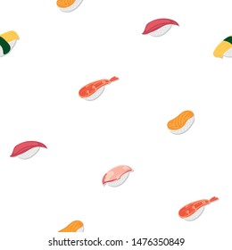 sushi sashimi japan food graphic object pattern background