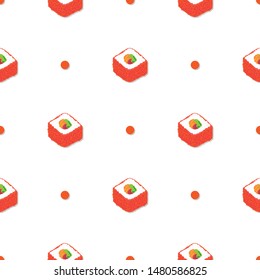 sushi sashimi japan food graphic object pattern background