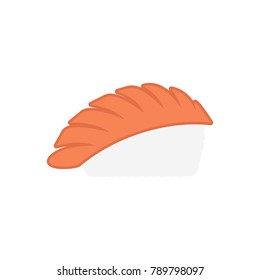 Sushi seafood flat icon
