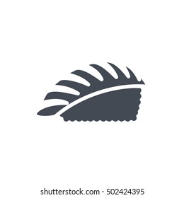 Sushi Seafood Icon Solid silhouette