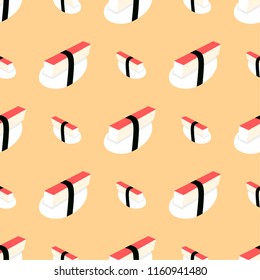 Sushi seamless pattern