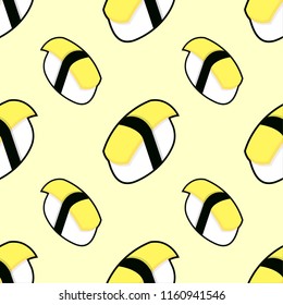Sushi seamless pattern