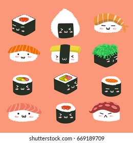 sushi set cute