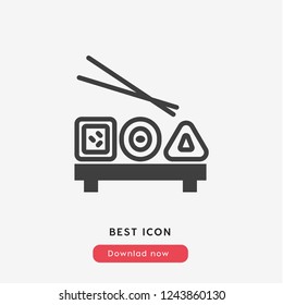 sushi set icon vector