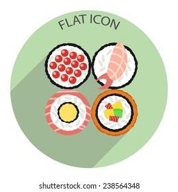 Sushi set. Vector illustration