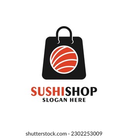 Sushi shop badge label design logo for label product, shop logo, stamp, banner, and more