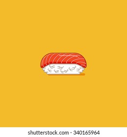 Icono/ilustración simple de sushi