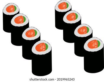 sushi. For stickers, flyers, books, printing.