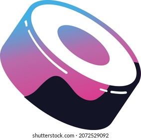 Sushi Swap (SUSHI) Crypto Currency Logo Vector