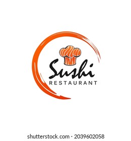 sushi template design logo suitable for resto,hotel and market
