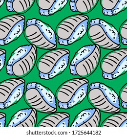 Sushi Textur, Illustration, Vektor auf weißem Hintergrund