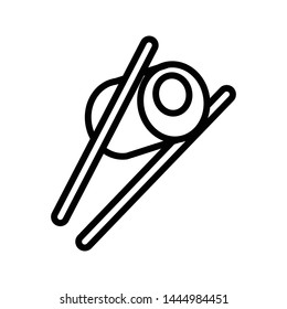 sushi thin line vector icon