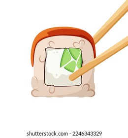 Sushi unagi on a white background. Japanese cuisine.
