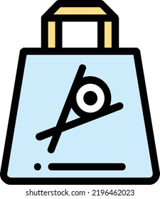 concepto de vector de sushi sobre fondo blanco. icono de ilustración aislada