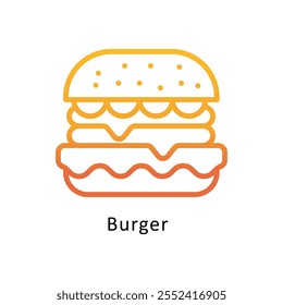 Sushi    Vector Gradient outline Icon. Eps10 File10 file