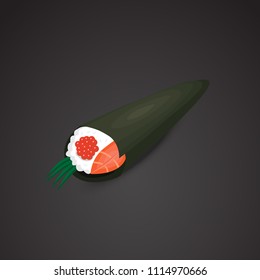 Sushi vector icon. 3d, detailed.