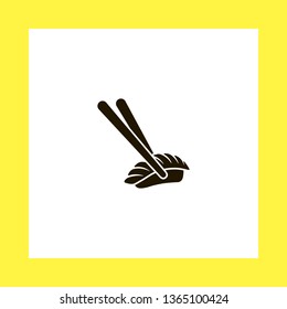 sushi vector icon. flat design