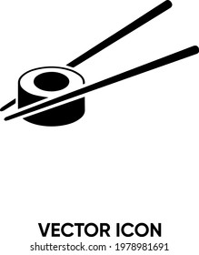Sushi vector icon. Modern, simple flat vector illustration for website or mobile app. Sushi symbol, logo illustration. Pixel perfect vector graphics