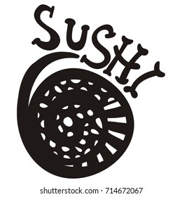 Sushi. Vector illustration.