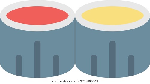 ilustración de sushi Vector en un fondo transparente. Símbolos de calidad superior. Iconos vectoriales de color de línea para el concepto y el diseño gráfico. 
