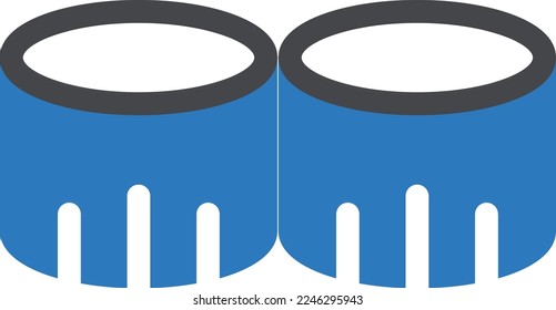 Sushi-Vektorgrafik auf transparentem Hintergrund. Symbole in Premium-Qualität. Glyphen Vektorsymbole für Konzept und Grafikdesign. 
