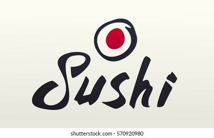 Sushi. Vector logo 