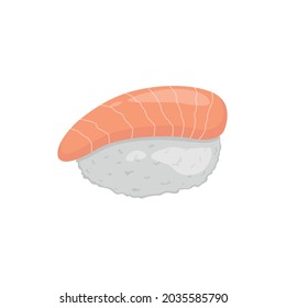 sushi vector on white background