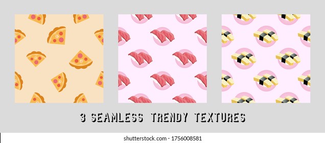 sushi vector pattern for decoration
