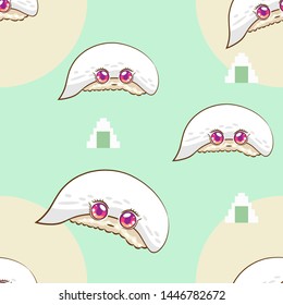 Sushi vector pattern graphic design