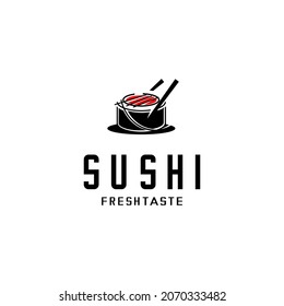 sushi vector, vector restaurant logo illustration