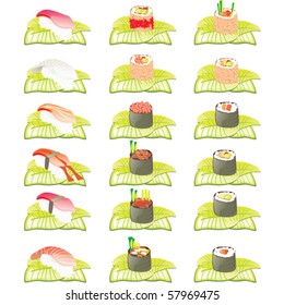 Sushi vector set