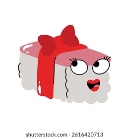 Sushi vector Sticker. Eps 10 file