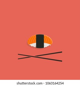 Sushi Vector Template Design Illustration