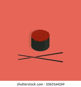 Sushi Vector Template Design Illustration