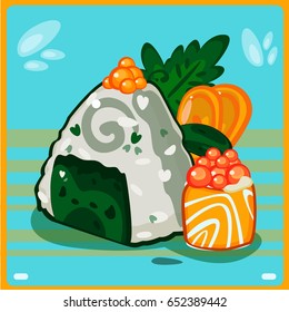 Sushi Vectors Cartoon Art A