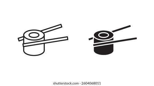Sushi web vector icons set