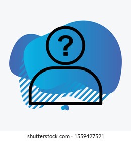 suspect icon isolated on background

