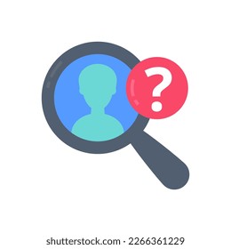 Suspect icon in vector. Logotype