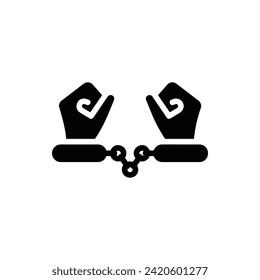 Suspect, Law Flat Icon Logo Illustration. Law Icon-set. Suitable For Web Design, Logo, App