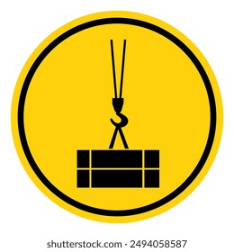 Suspended Load Symbol Sign, Vector Illustration, Isolate On White Background Label. EPS10