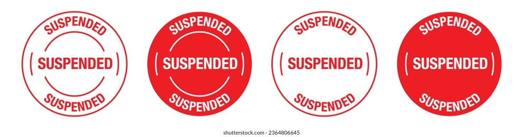 Suspended rounded vector symbol set