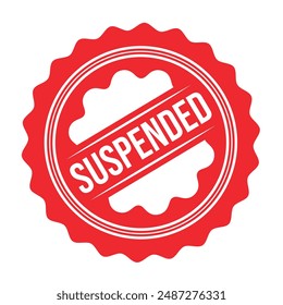 Suspended Rubber stamp Design vector 