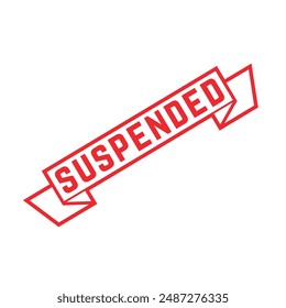 Suspended Rubber stamp Design vector 