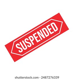 Suspended Rubber stamp Design vector 