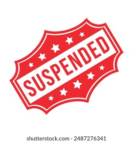 Suspended Rubber stamp Design vector 