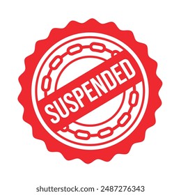 Suspended Rubber stamp Design vector 